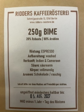 Espresso Bime